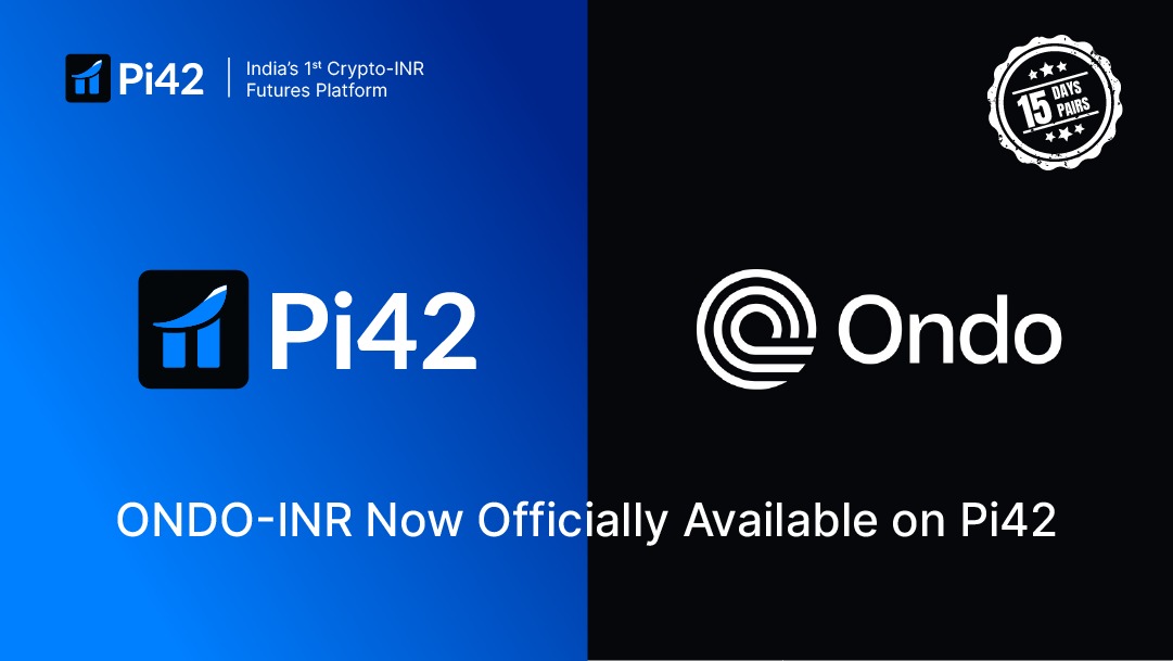 What is the New ONDO/INR pair on Pi42?