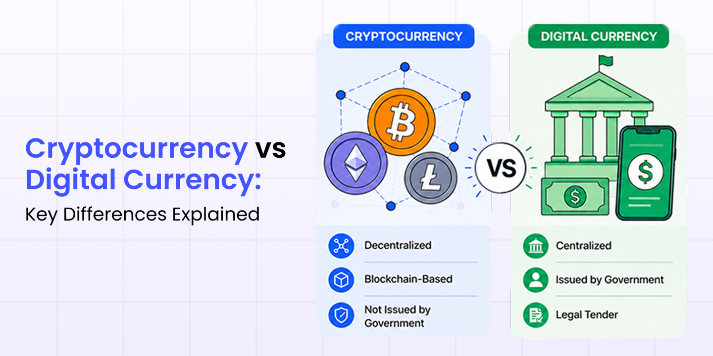 crypto currency vs digital currency